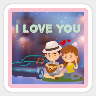 I love u Sticker